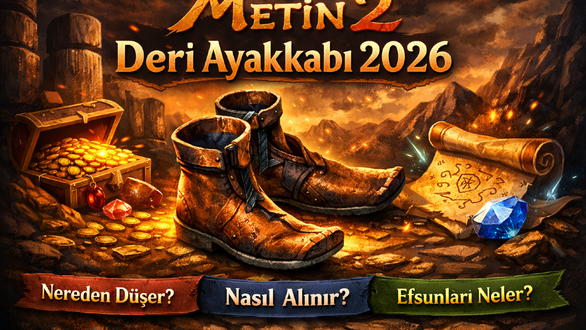 Metin2 Deri Ayakkabı 2026: Nereden Düşer, Nasıl Alınır, Efsunları Neler?