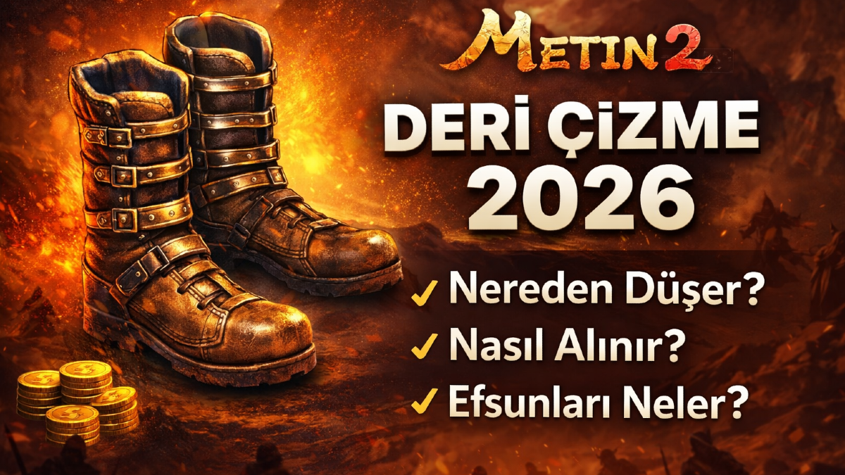 Metin2 Deri Çizme 2026: Nereden Düşer, Nasıl Alınır, Efsunları Neler?