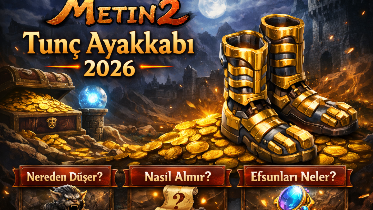 Metin2 Tunç Ayakkabı 2026: Nereden Düşer, Nasıl Alınır, Efsunları Neler?