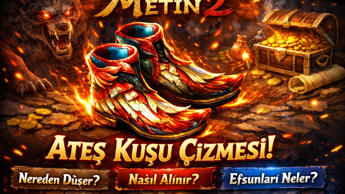 Metin2 Ateş Kuşu Çizmesi : Nereden Düşer, Nasıl Alınır, Efsunları Neler?