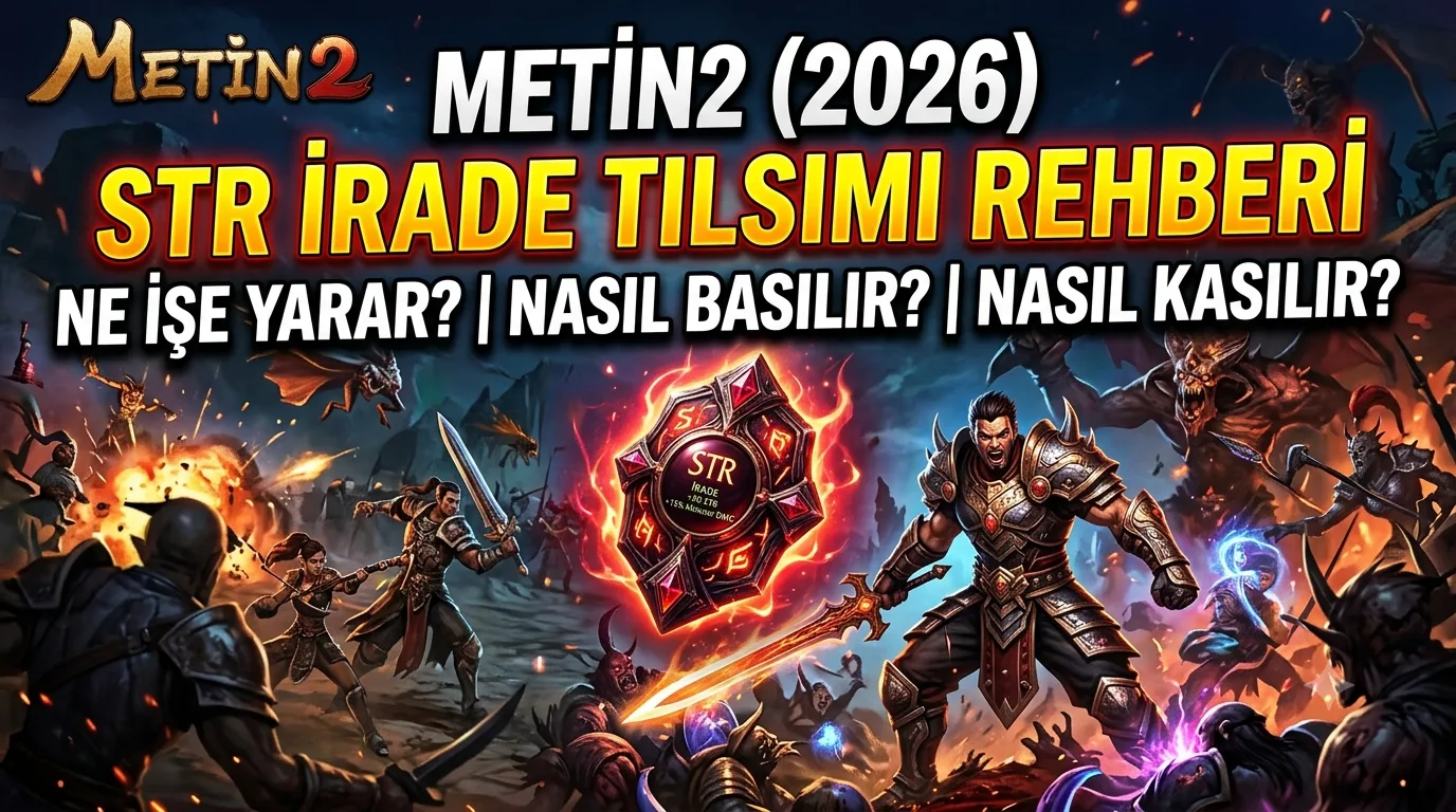 Metin2 STR İrade Tılsımı Rehberi (2026): Ne İşe Yarar, Nasıl Basılır, Nasıl Kasılır?