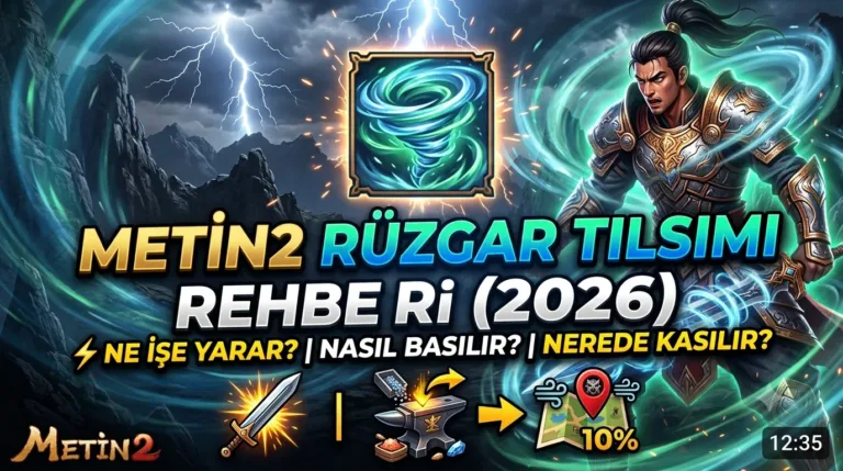 Metin2 Rüzgar Tılsımı Rehberi (2026): Ne İşe Yarar, Nasıl Basılır, Nasıl Kasılır?