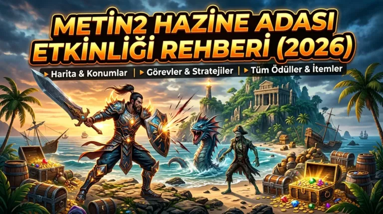 Metin2 Hazine Adası Etkinliği Rehberi (2026): Harita, Görevler ve Ödüller