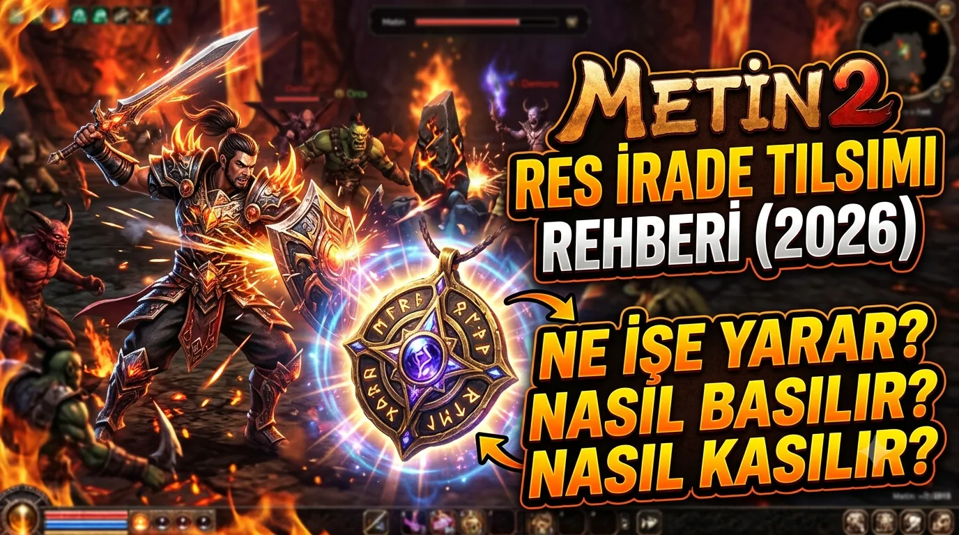 Metin2 RES İrade Tılsımı Rehberi (2026): Ne İşe Yarar, Nasıl Basılır, Nasıl Kasılır?