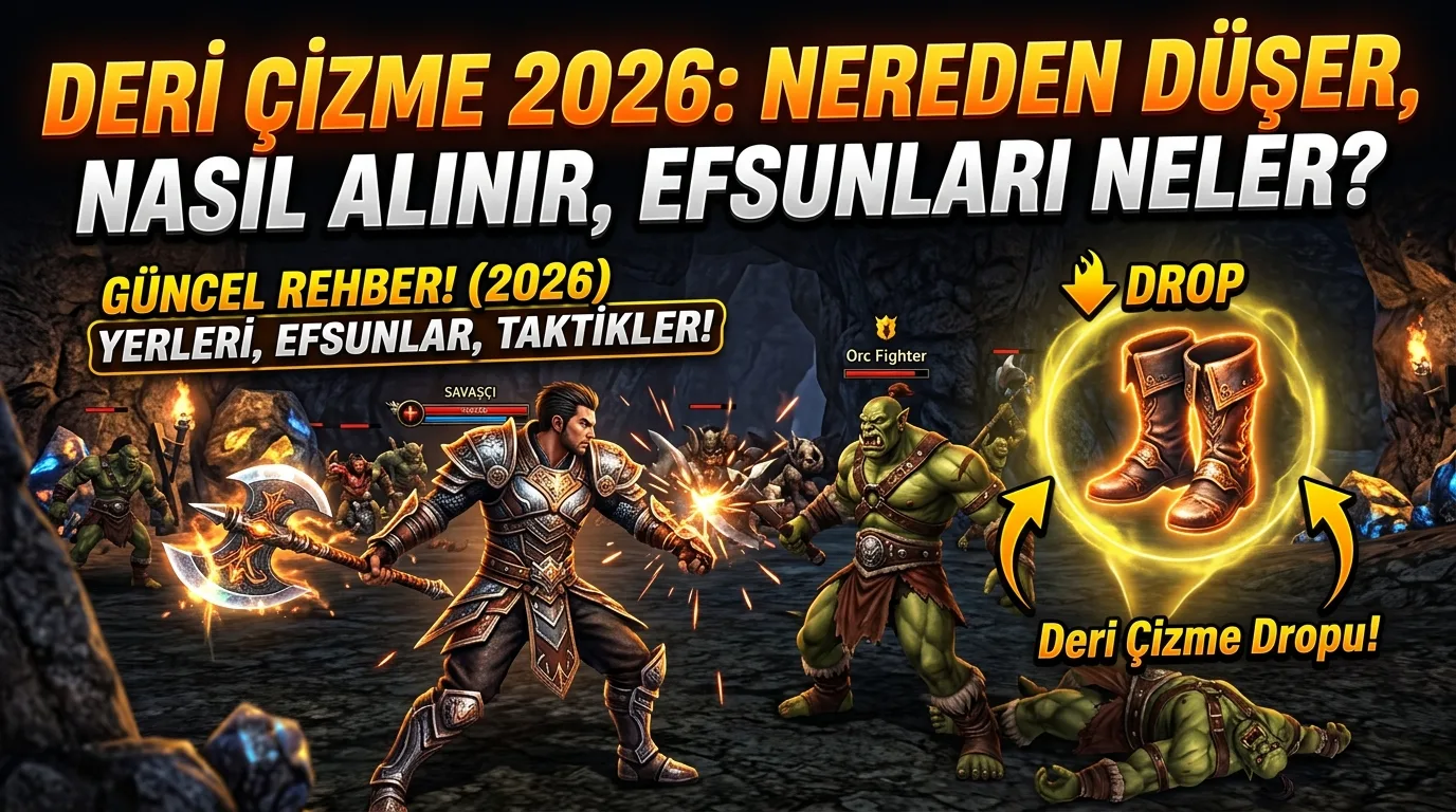 Metin2 Deri Çizme 2026: Nereden Düşer, Nasıl Alınır, Efsunları Neler?
