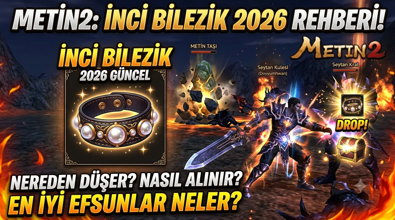 Metin2 İnci Bilezik 2026: Nereden Düşer, Nasıl Alınır, Efsunları Neler?