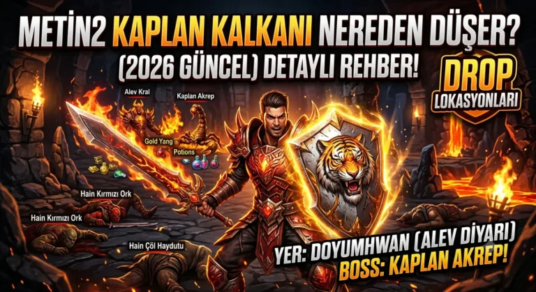 Metin2 Kaplan Kalkanı Nereden Düşer? (2026 Güncel) Rehber