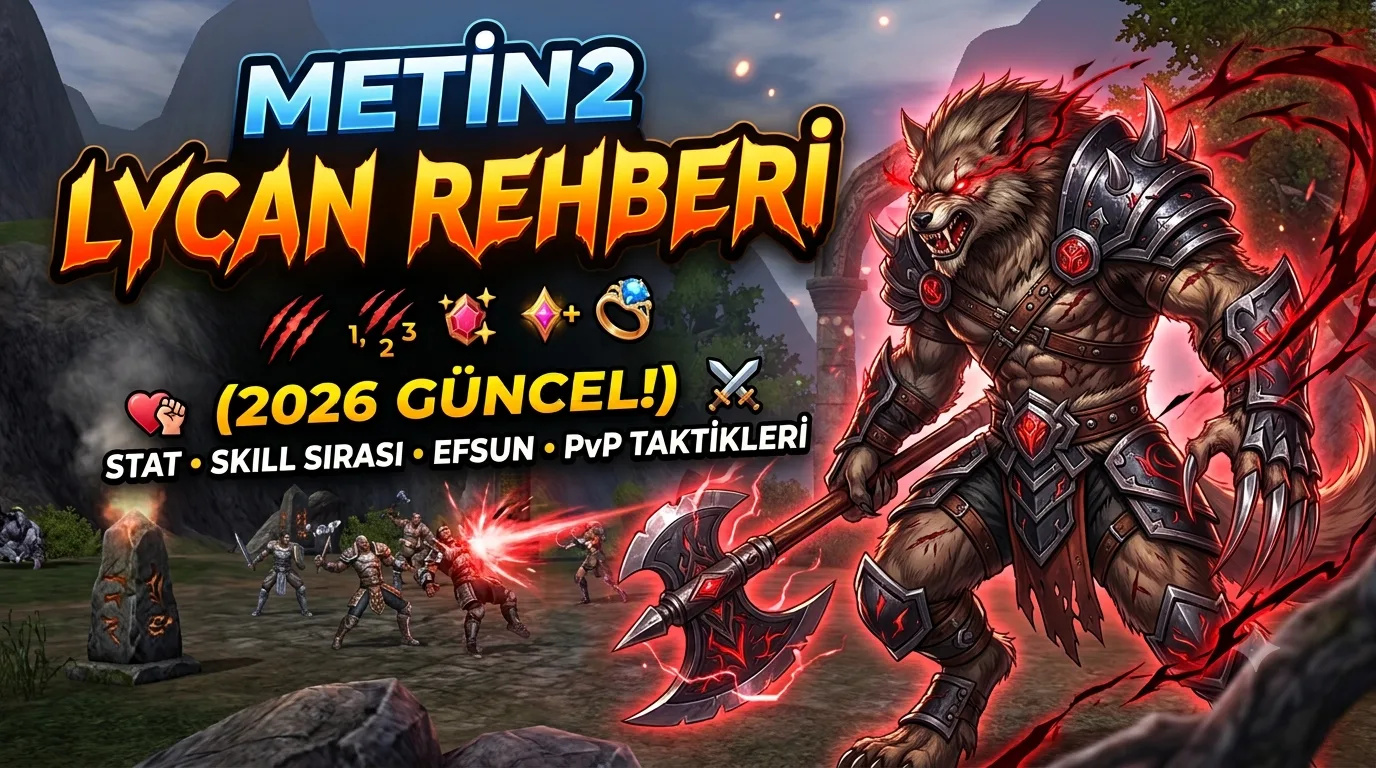 Metin2 Lycan Rehberi (2026): Stat, Skill Sırası, Efsun ve PvP Taktikleri
